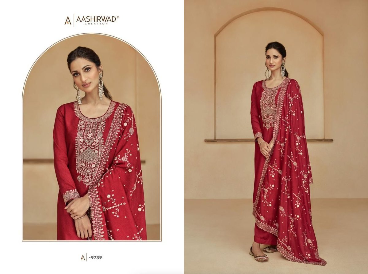 Aashirwad Creation Glory 9739-9743 Series 1
