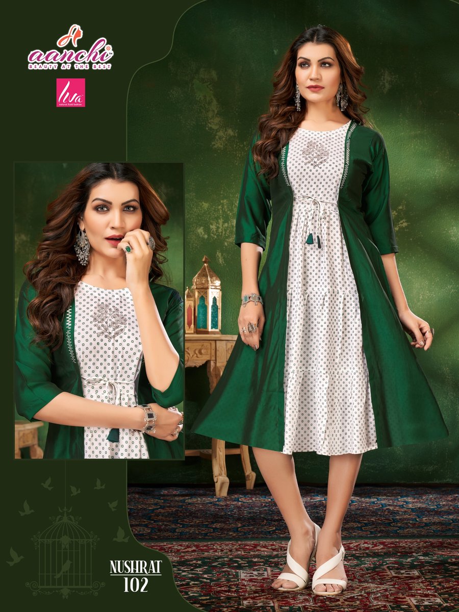 AANCHI KURTIS NUSHRAT 101 TO 105 2