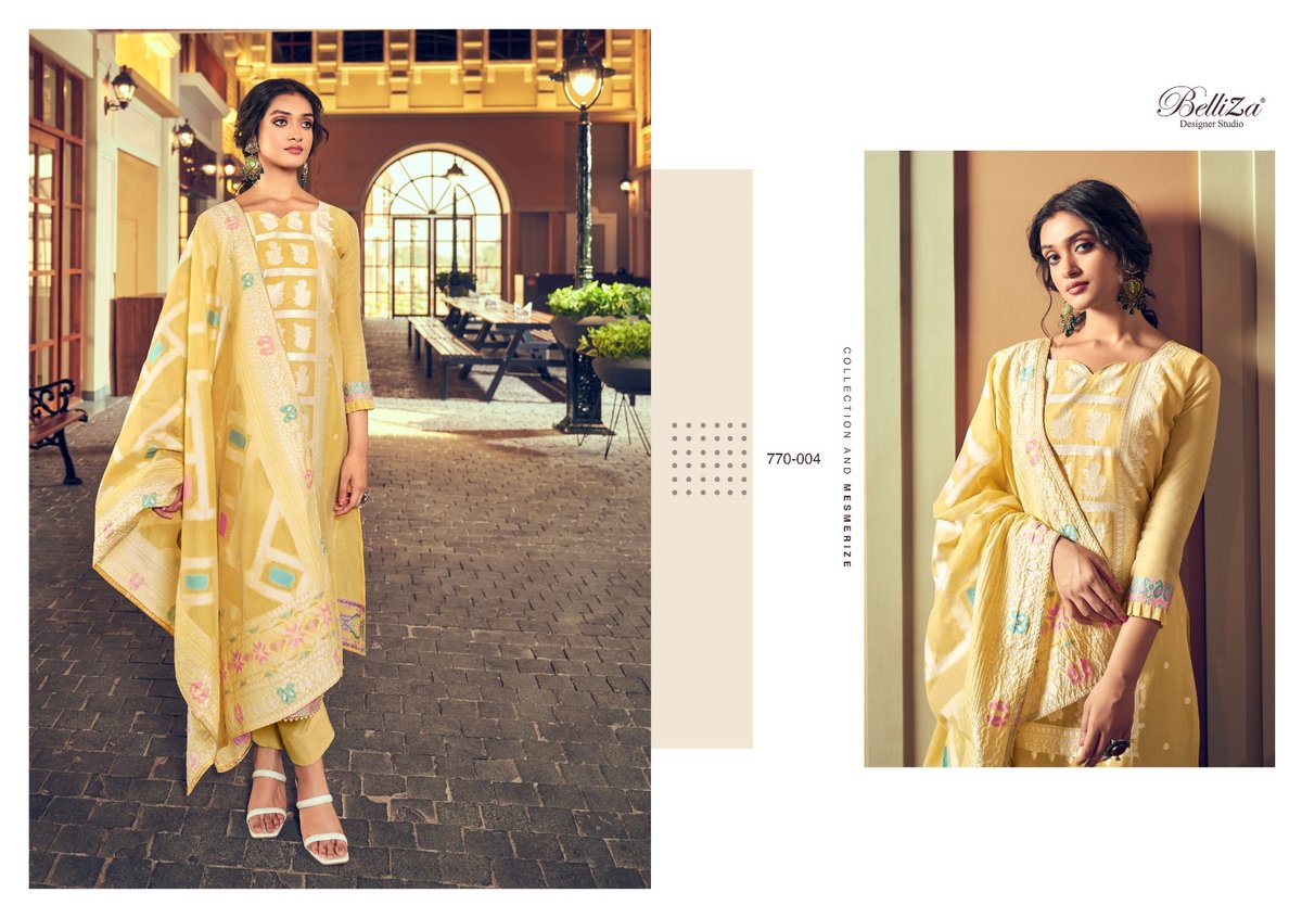 Belliza Designer Odhni 770-001 to 770-006 Series 4