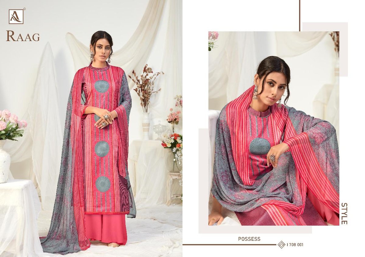 Alok Suits Raag 1708-001 to 1708-008 Series 1