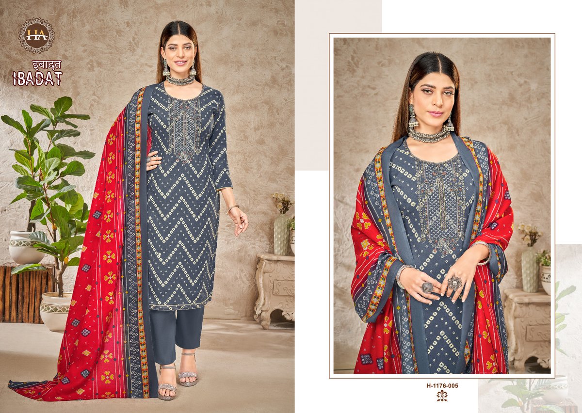 Harshit Fashion Ibadat 1176-001 to 1176-008 Series 5
