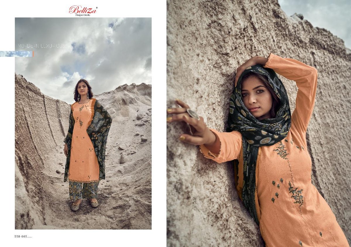 Belliza Designer Nazar E Patiyala 558-001 to 558-010 Series 5