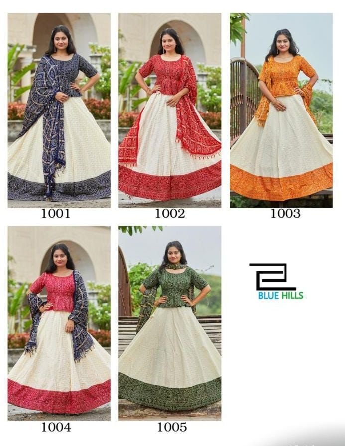 Blue Hills Bandhej 1001-1005 Series 6