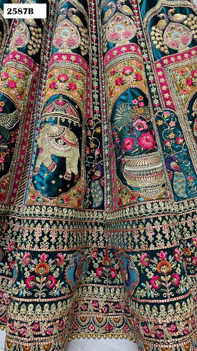 Anjani Art Bridal Lehenga Choli 2587 Colors 9