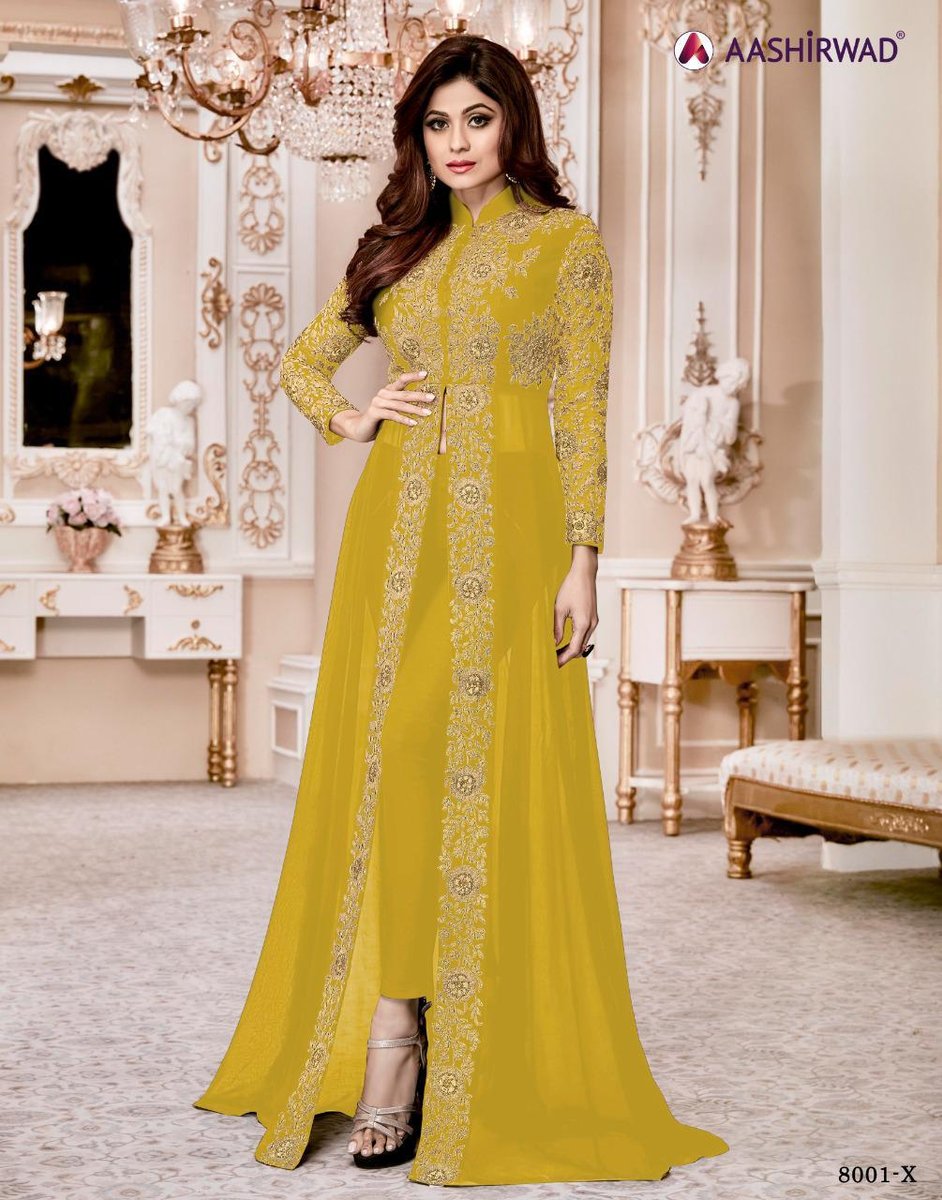 Aashirwad Creation Shamita Gold 8001 New Colors 6