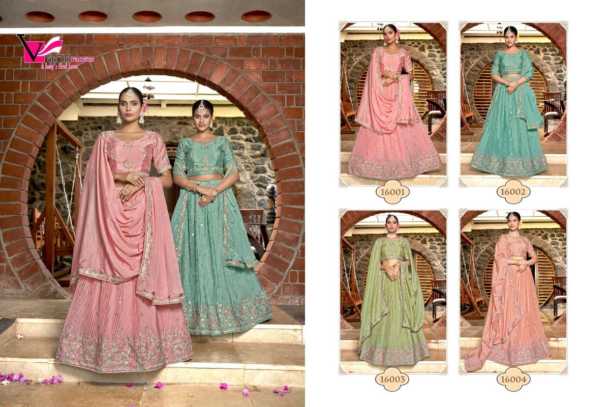 Varni Fabric Zeeya Saheli 16001-16004 Series 5