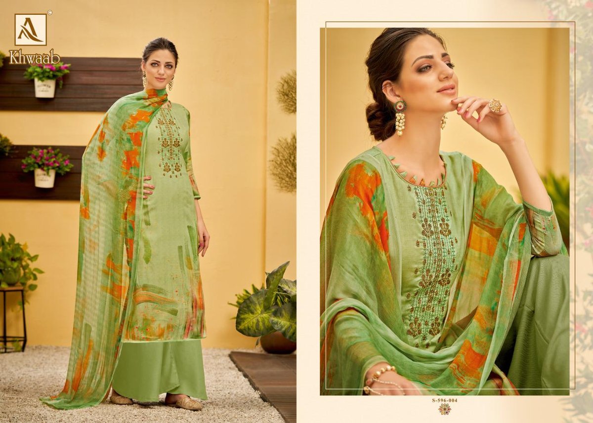 Alok Suits Khwaab 596-001 to 596-010 Series 4