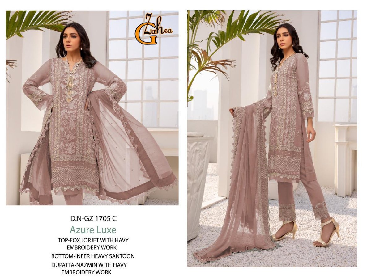 G Zahra Azure Luxe GZ-1705 Colors 3