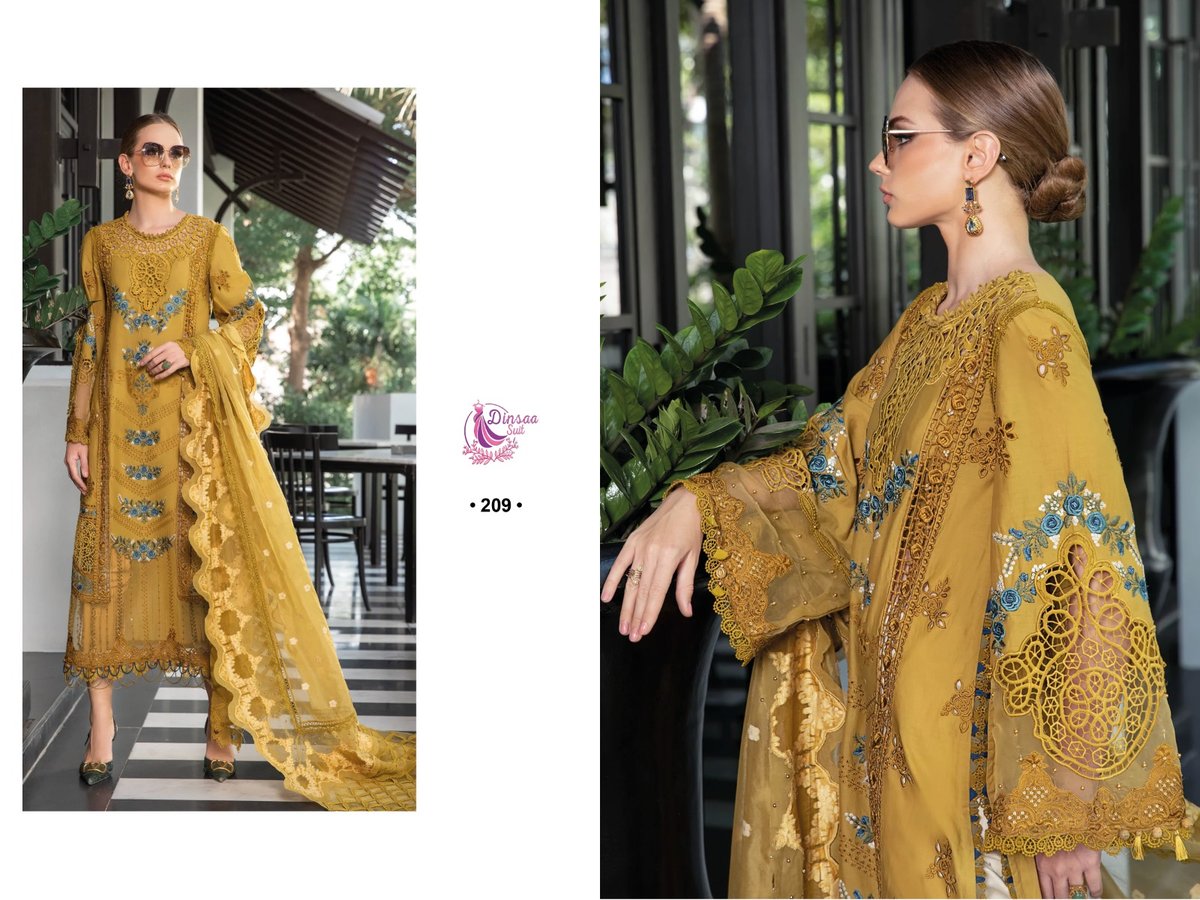 Dinsaa Suit Maria B Vol-3 208-210 Series 2