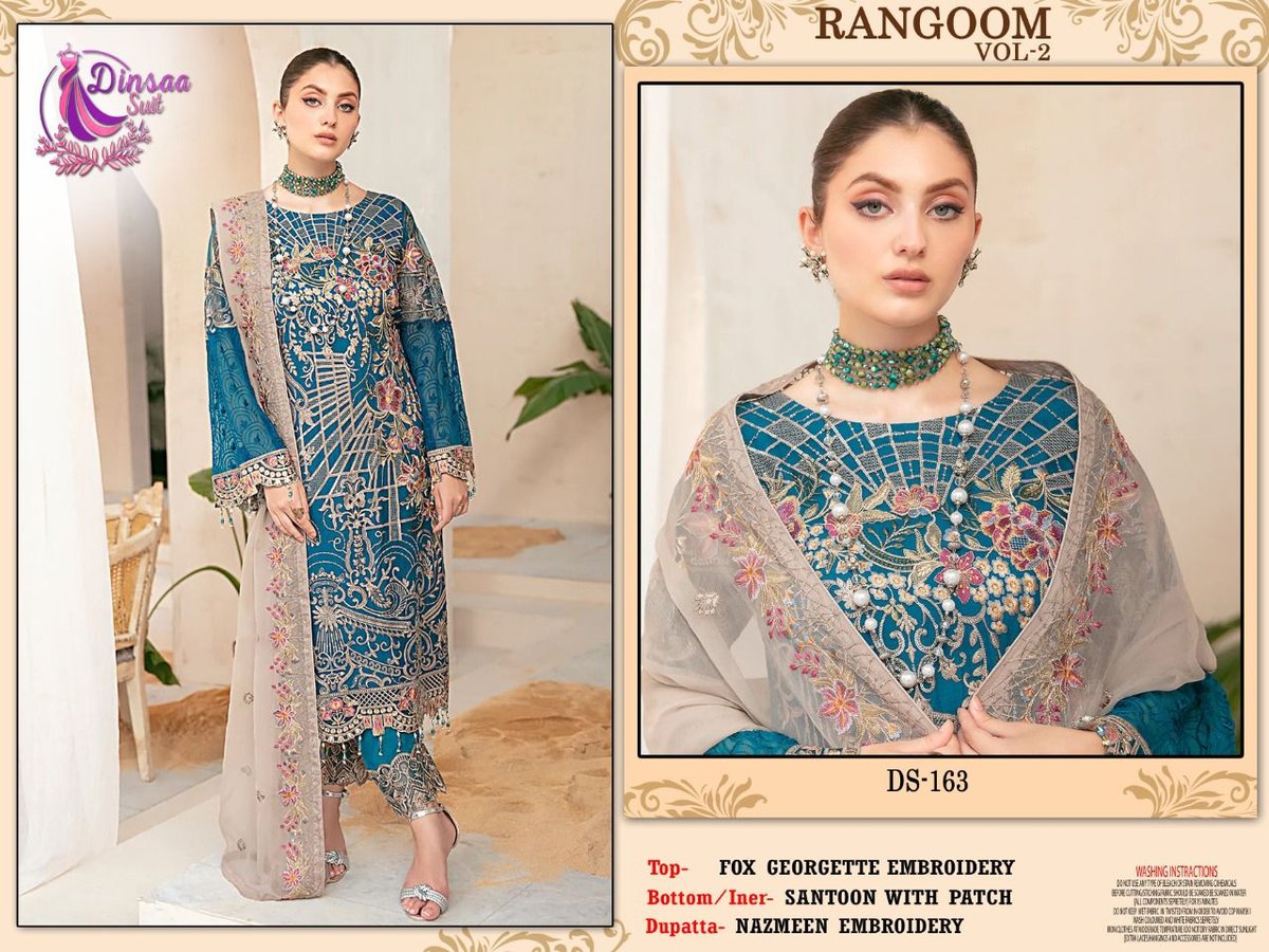 Dinsaa Suit Rangoon Vol-2 DS-163 to DS-166 Series 1