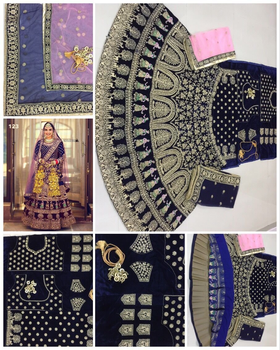 DJ Bridal Wedding Wear Lehenga DJ-123 Colors 4