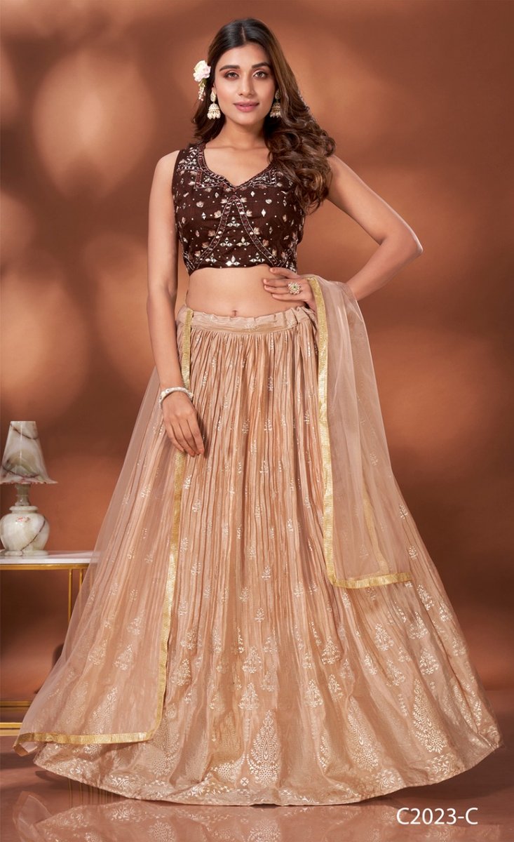 Aamoha Trendz Designer Lehenga C-2006 New Colors 4