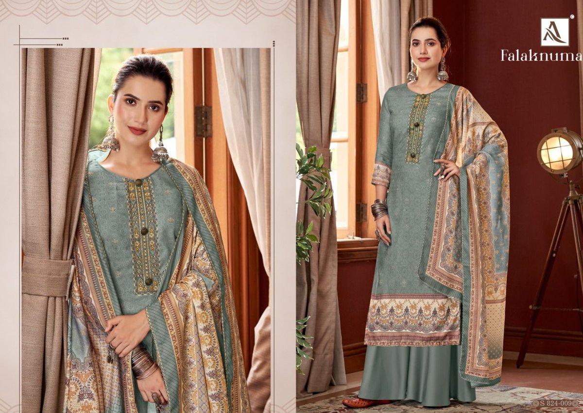 Alok Suits Falaknuma 824-001 to 824-010 Series 9