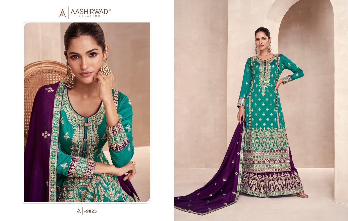 AASHIRWAD CREATION RAYANA 9824 TO 9827 2