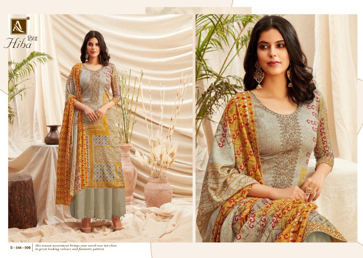 Alok Suit Hiba 544-001 To 544-010 Series 8