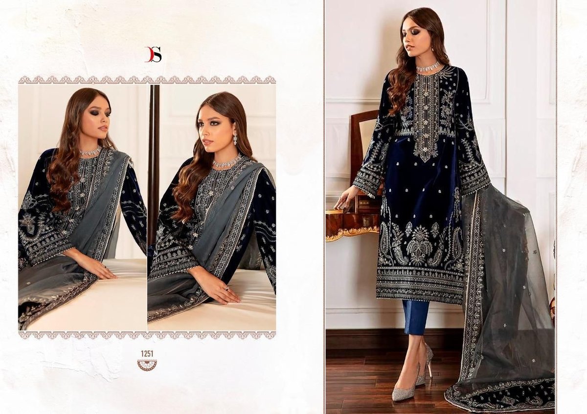 Deepsy Suits Maria.B Velvet 1251-1256 Series 1