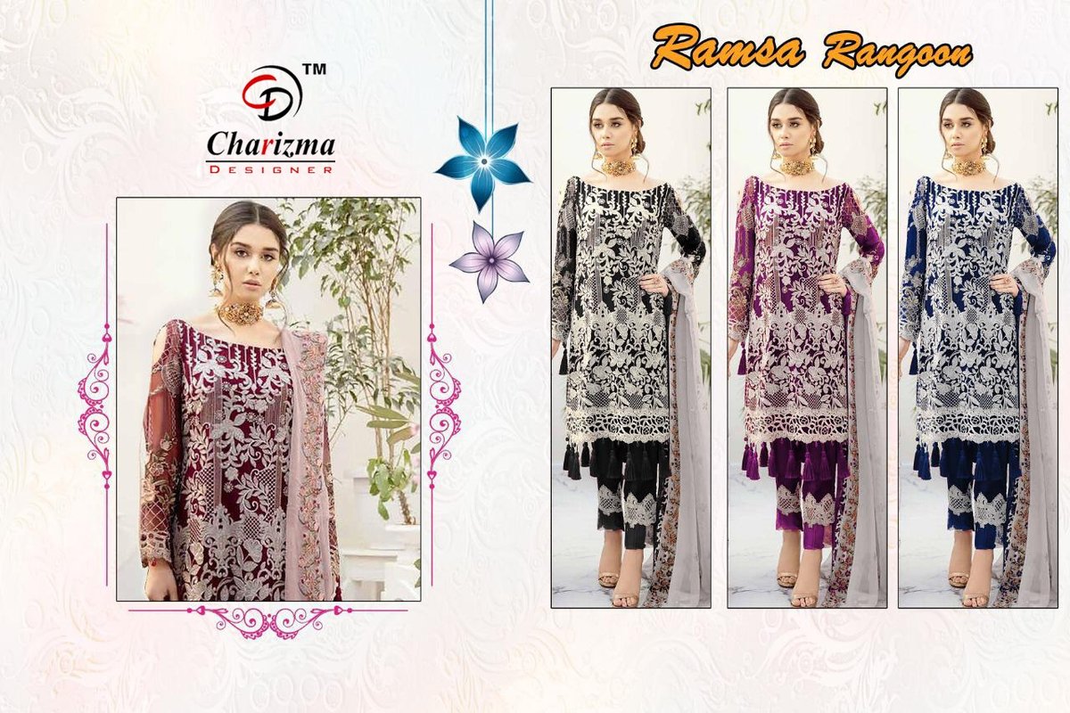 Charizma Designer Ramsha Rangoon 1001-1003 Series 4