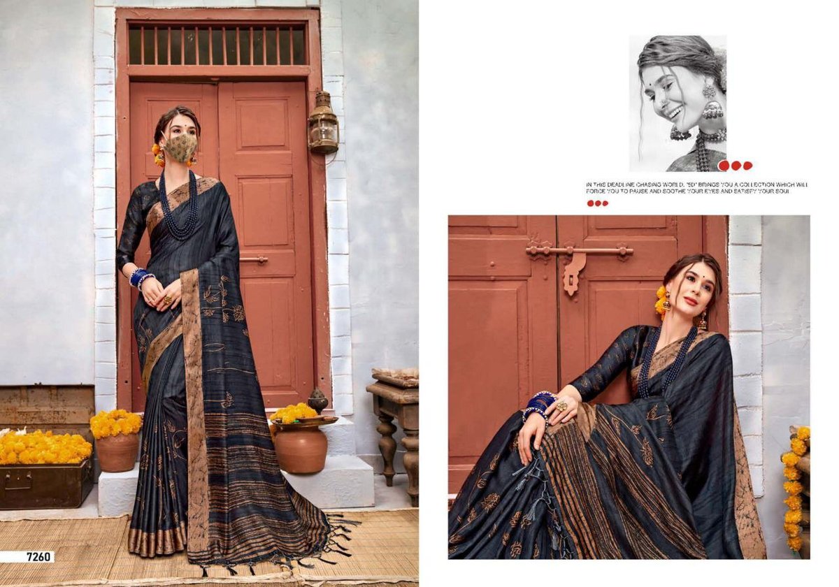 5D Designer Linen Silk-7 7251-7260 Series 10
