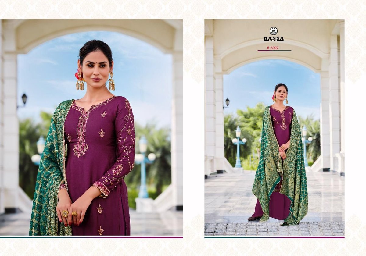 Hansa Prints Bindiya Banaras 2301-2305 Series 2