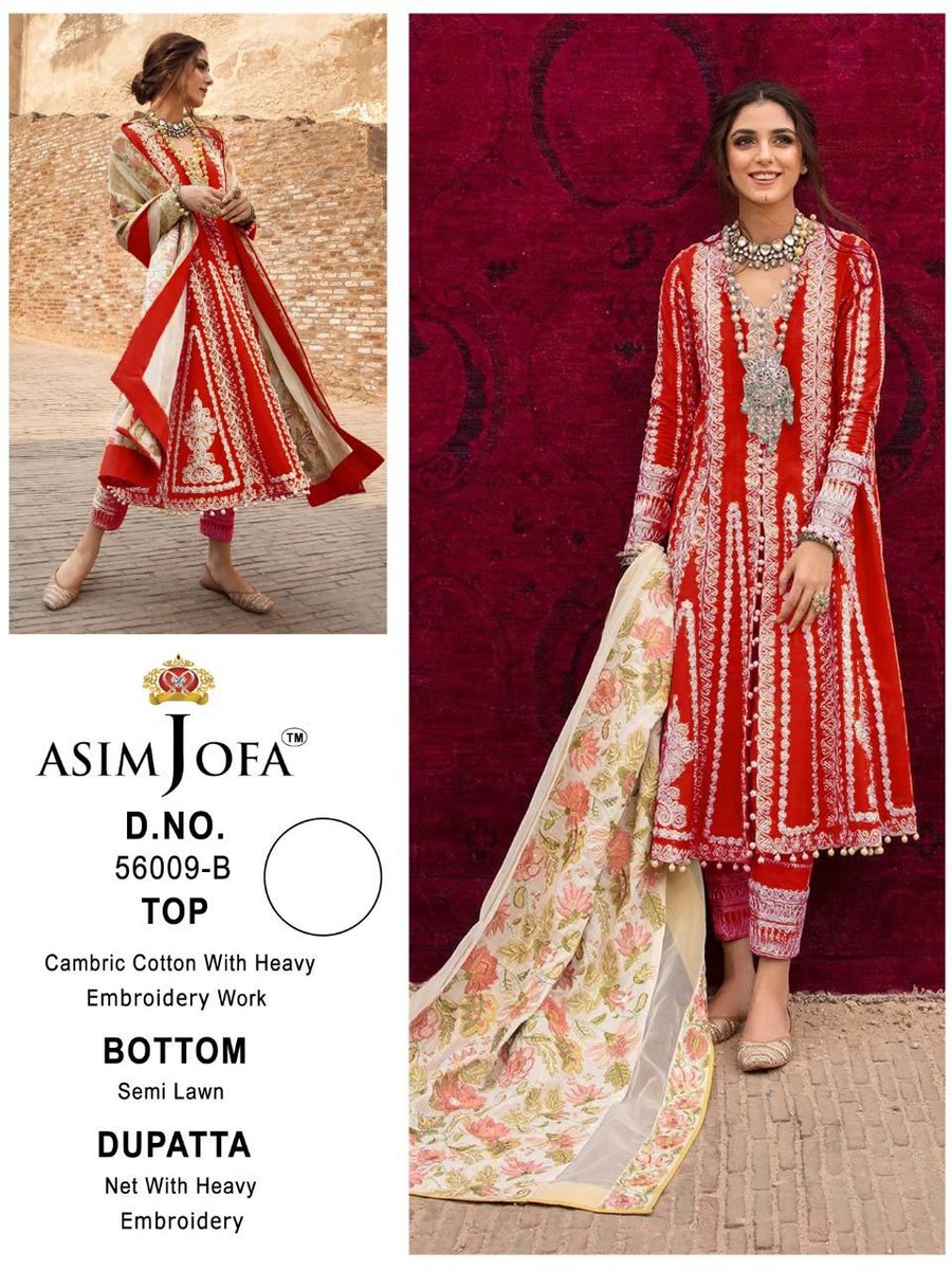 Asim Jofa Super Hit 56009-B Dress Material 1