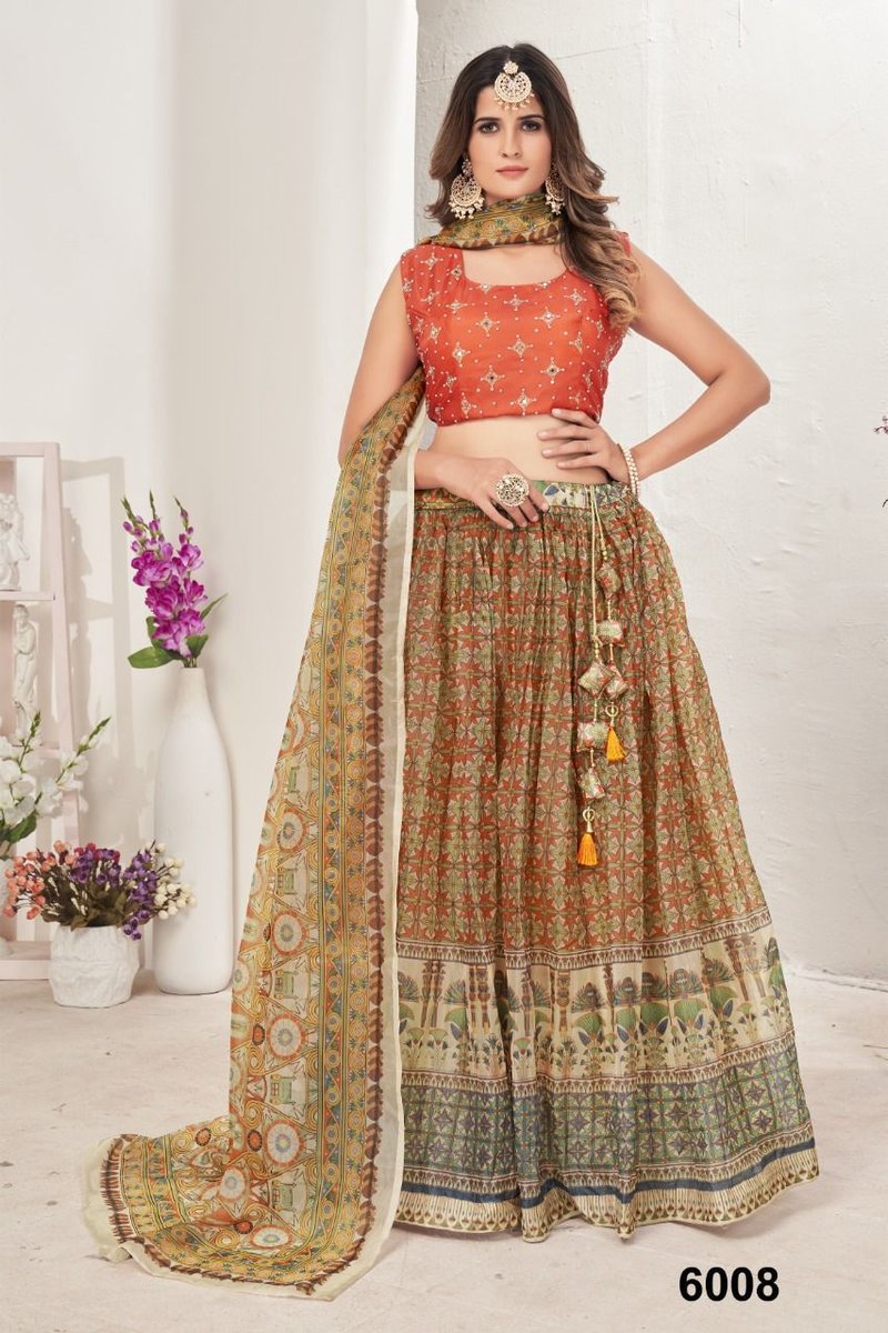 Nazneen Lehenga Akrut 6001-6011 Series 8