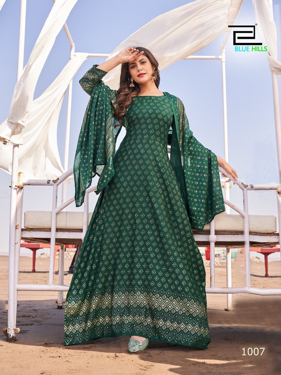 Blue Hill Dupatta Town 1001-1008 Series 7