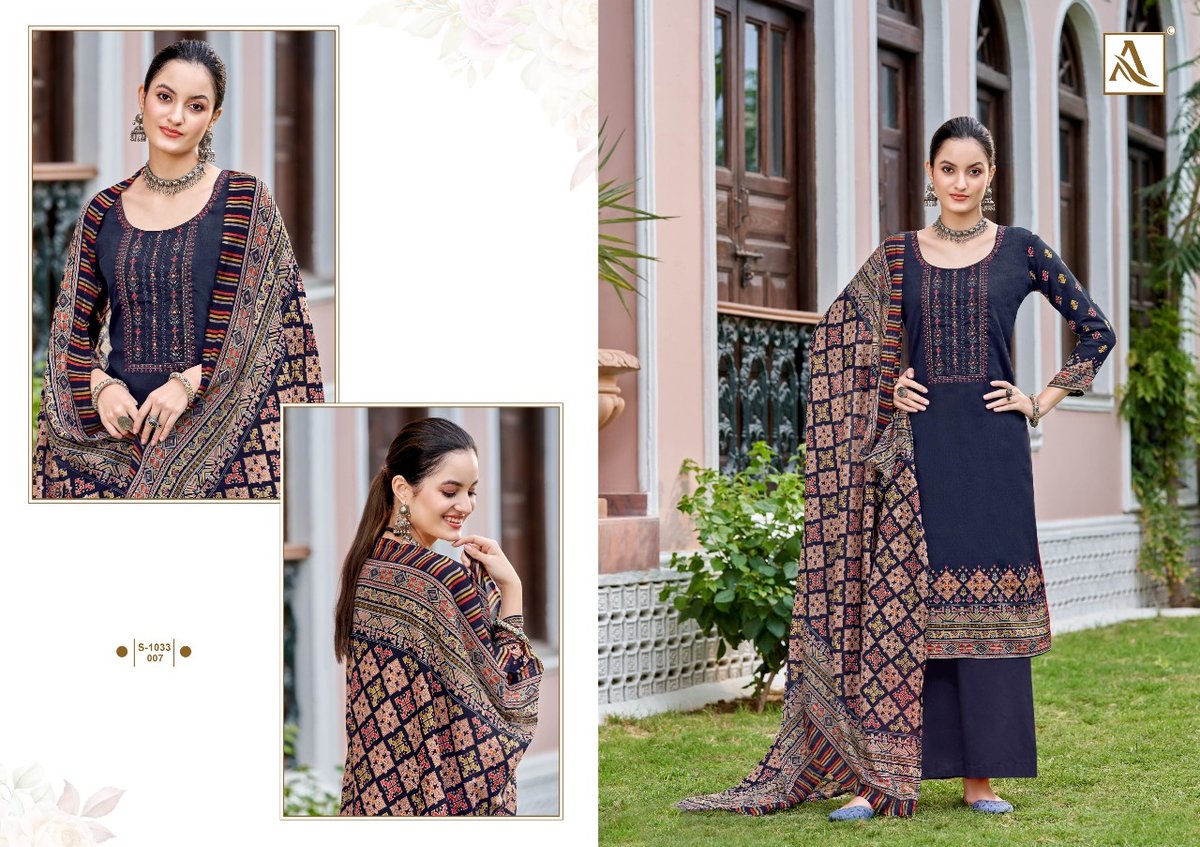 Alok Suit Anaisha 1033-001 to 1033-008 Series 7