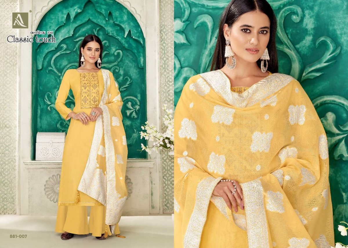 Alok Suit Classic Touch 881-001 to 881-008 Series 7
