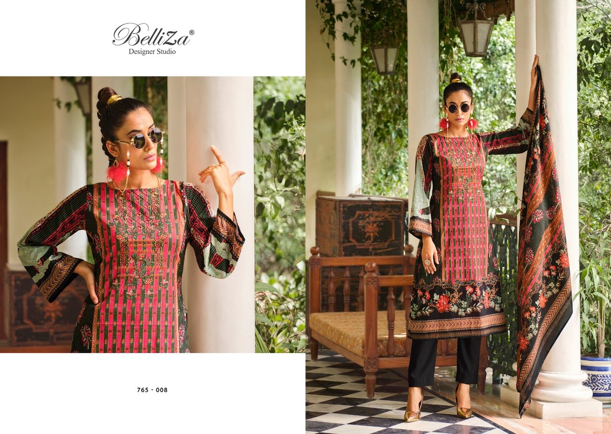 Belliza Designer Naira Vol-2 765-001 to 765-010 Series 8