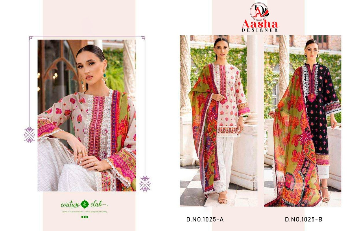 AASHA DESIGNER M PRINTS VOL-7 1025-A TO 1025-B 3