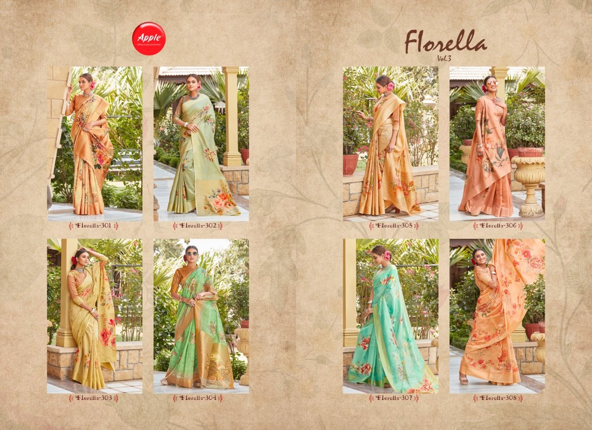 Apple Saree Fiorella 301-308 Series 9