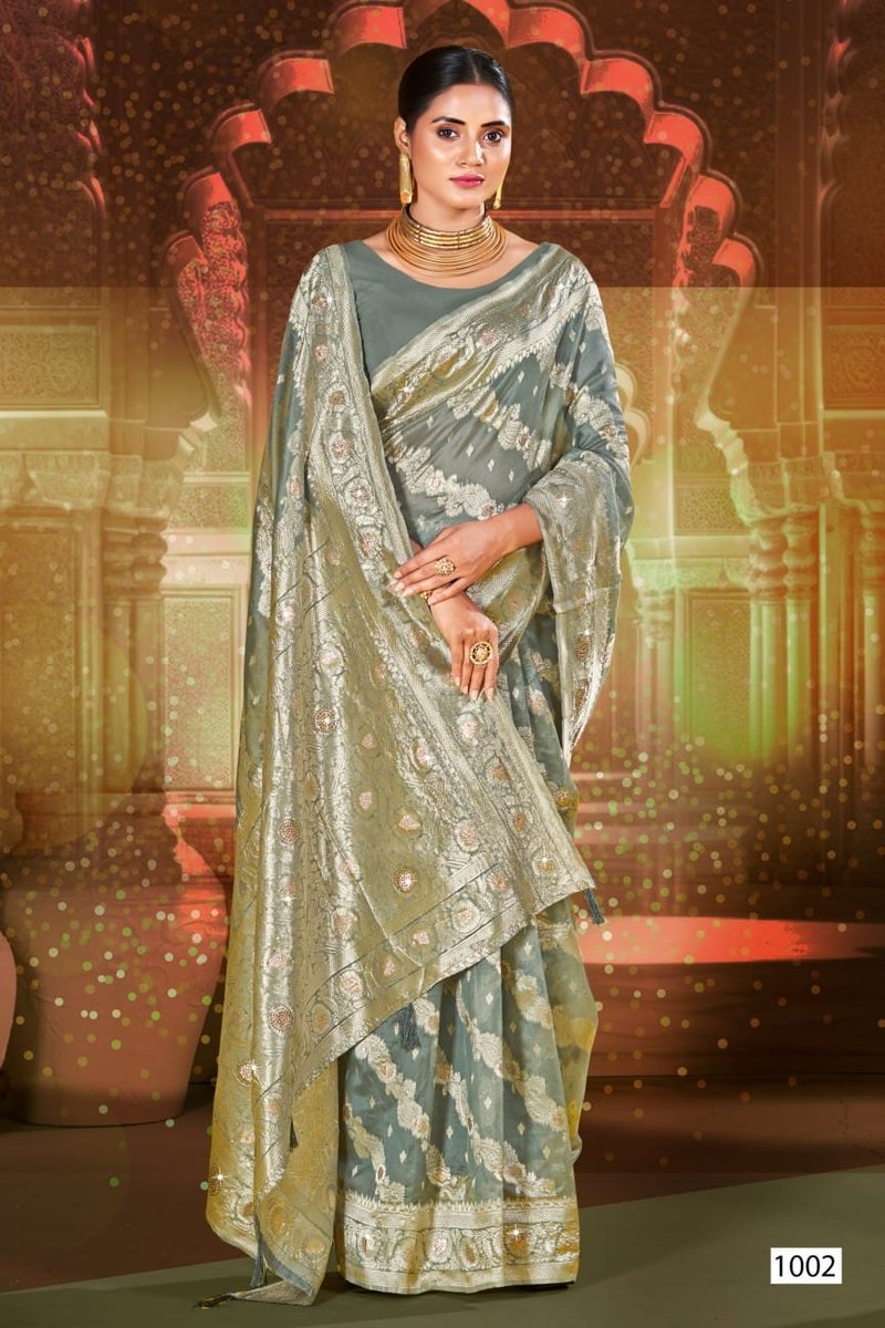 SAROJ SAREE SPARKLE SAROSKI-4 1001 TO 1006 2