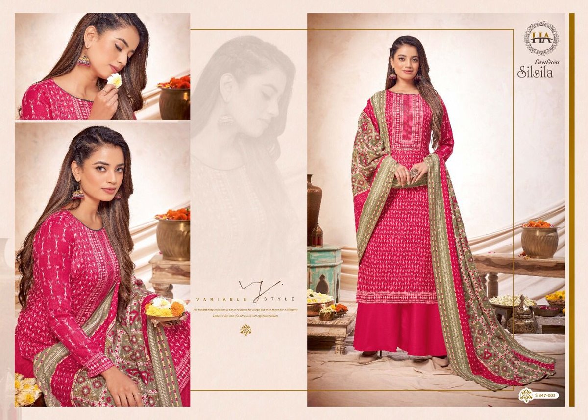 Harshit Fashion Silsila 847-001 to 847-010 Series 3