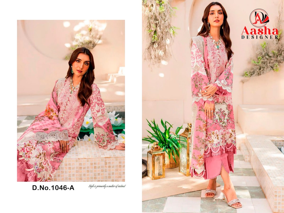 AASHA DESIGNER NEEDLE WONDER VOL-3 1046-A TO 1046-D 1