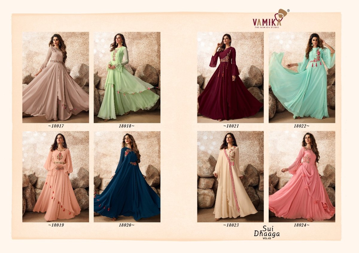Arihant Designer Vamika Sui Dhaaga Vol-3 18017-18024 Series 9