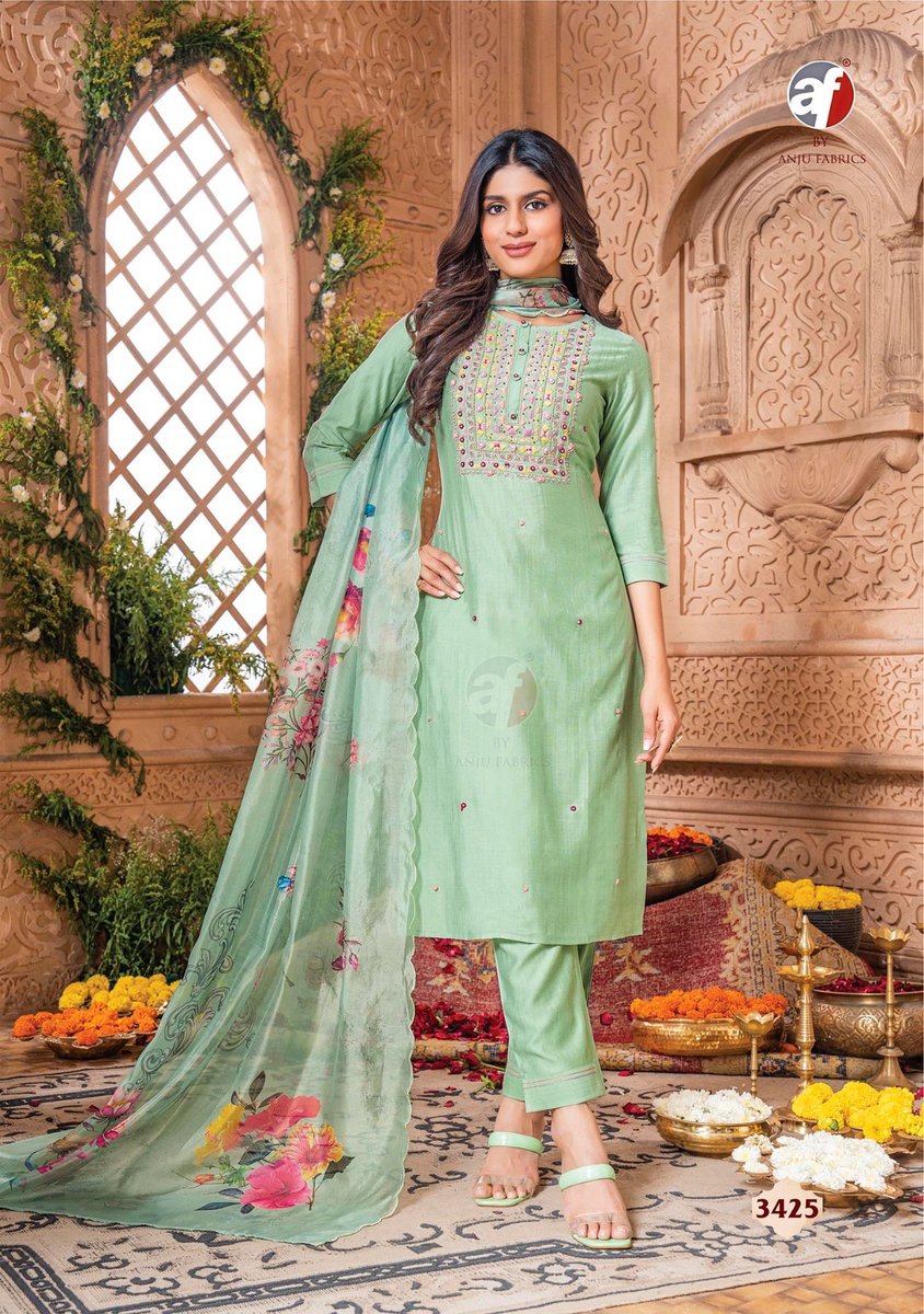 Anju Fabrics Real Touch Vol 3 3421 To 3426 Series 5