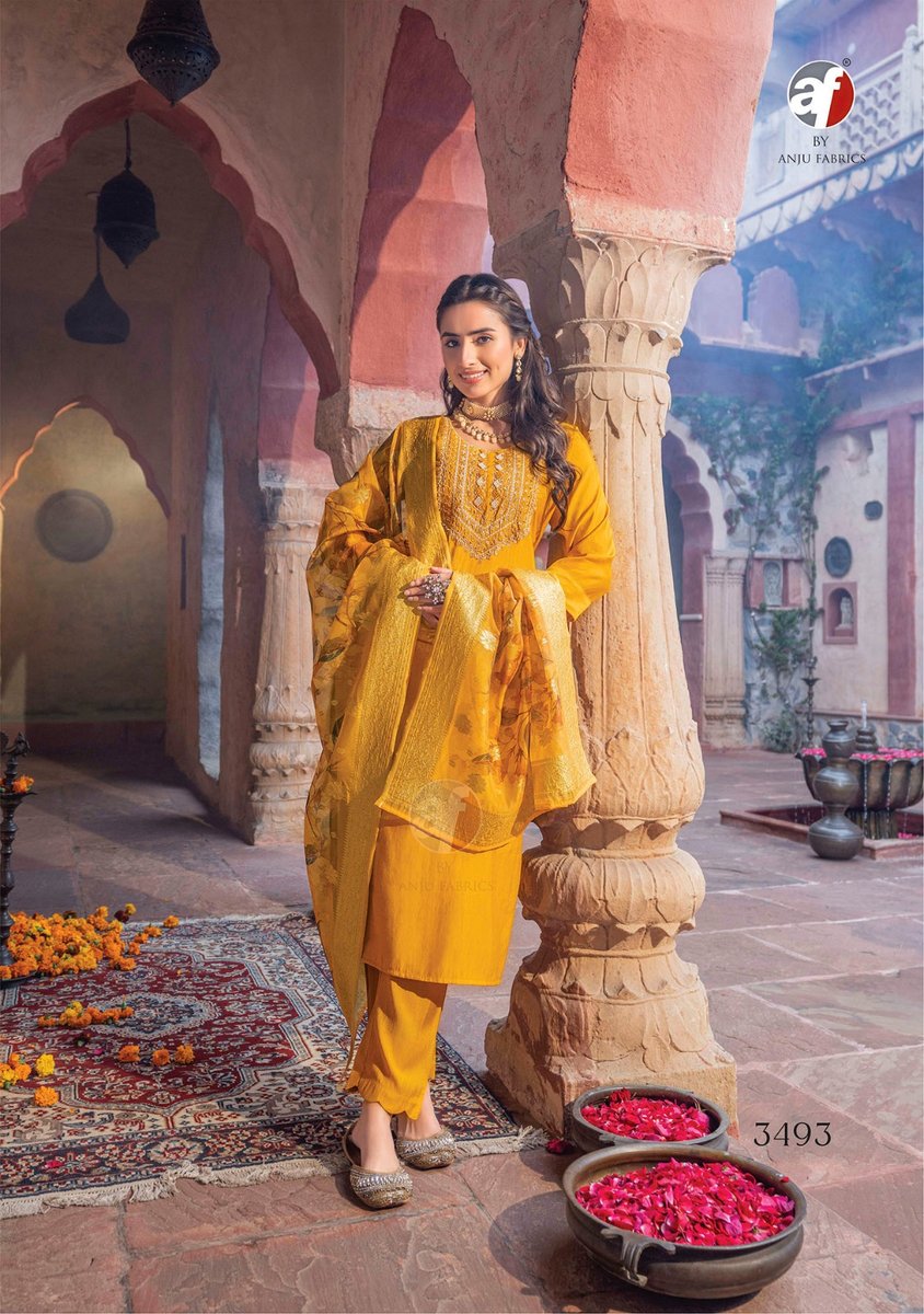 ANJU FABRIC SANGEET VOL-5 3491 TO 3493 3