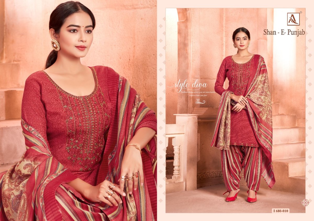 Alok Suits Shan E Punjab 680-001-680-010 Series 10