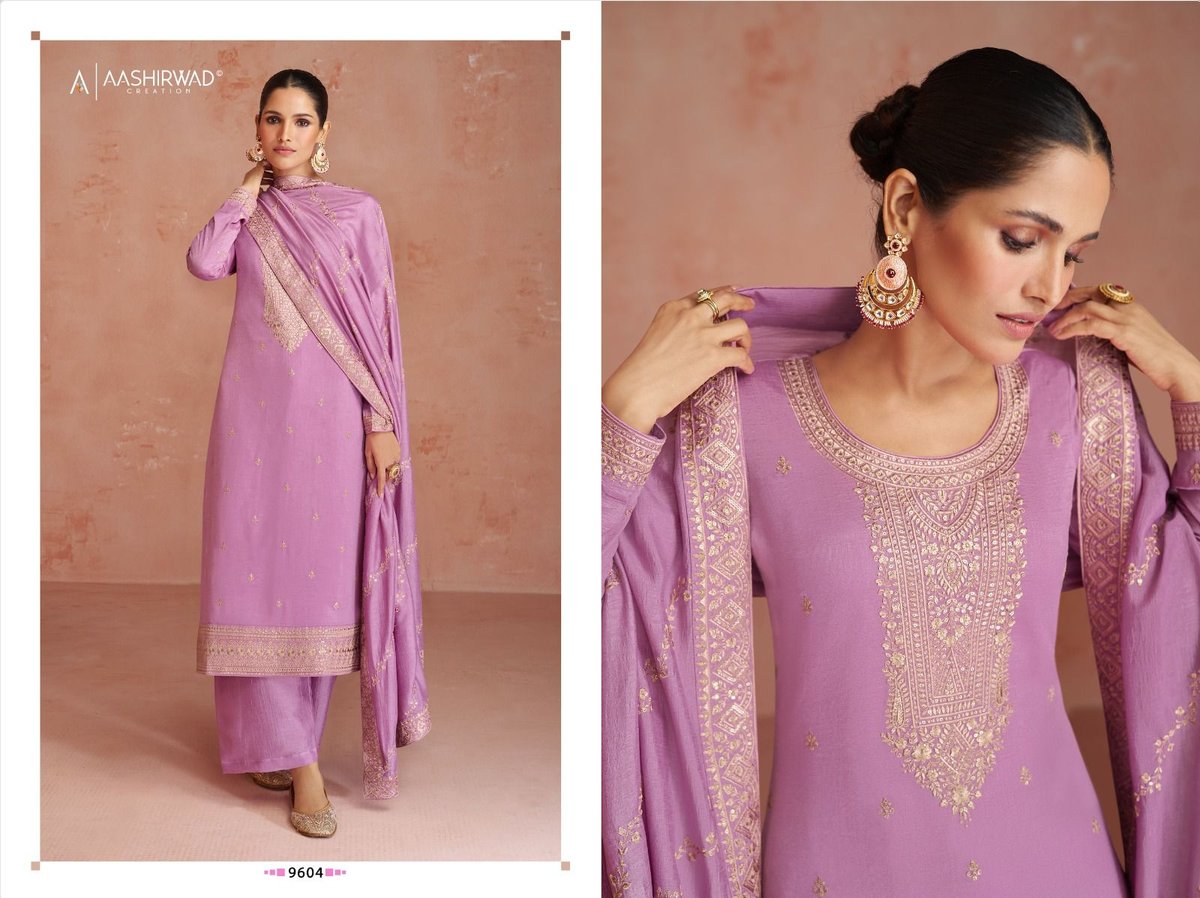 Aashirwad Creation Gulkand Coco 9602-9606 Series 3