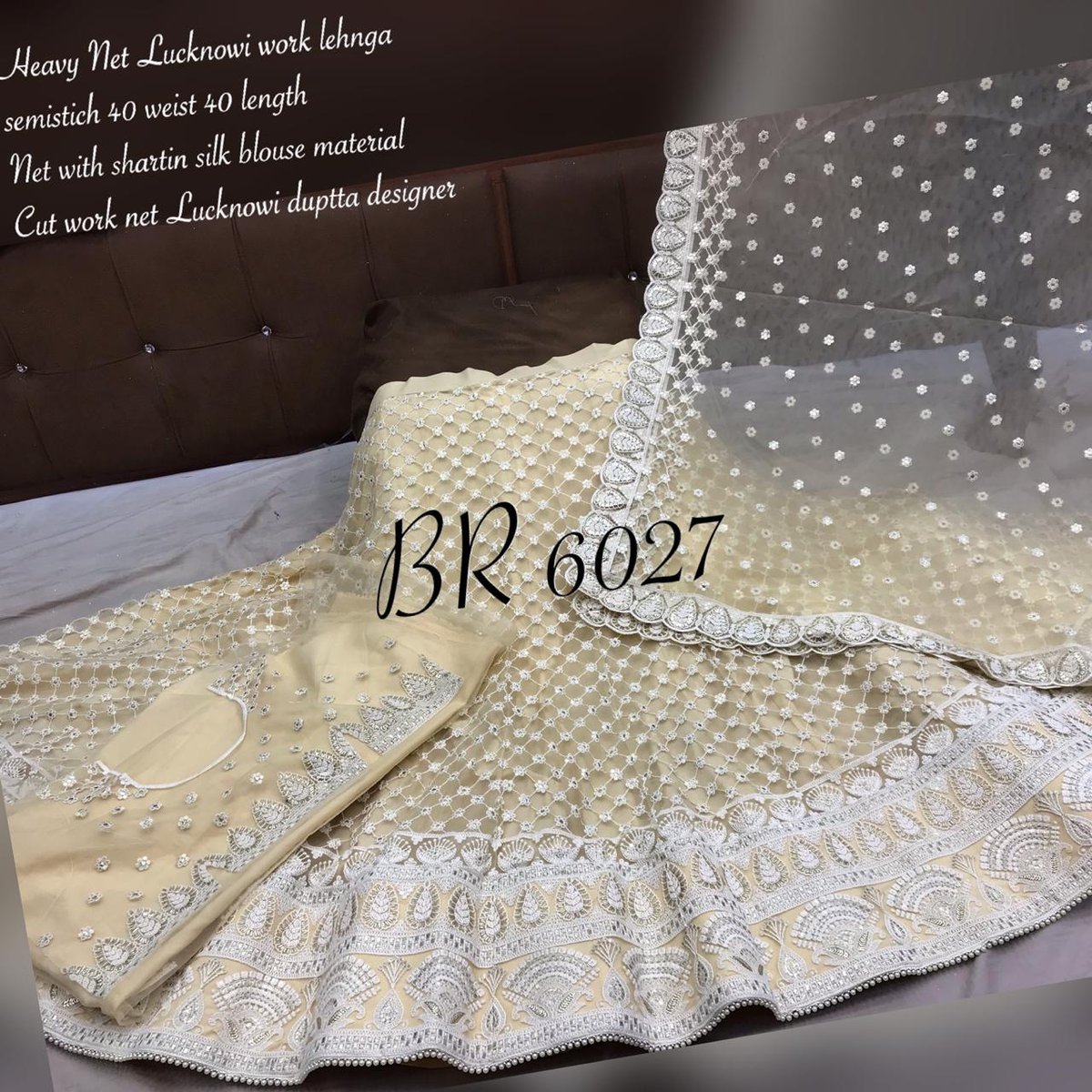 BR Heavy English Designer Work Lehnga 6037 Colors 3