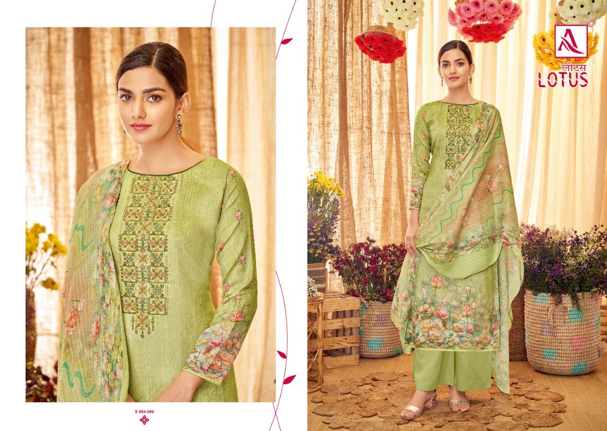 Alok Suit Lotus 954-001 to 954-008 Series 6