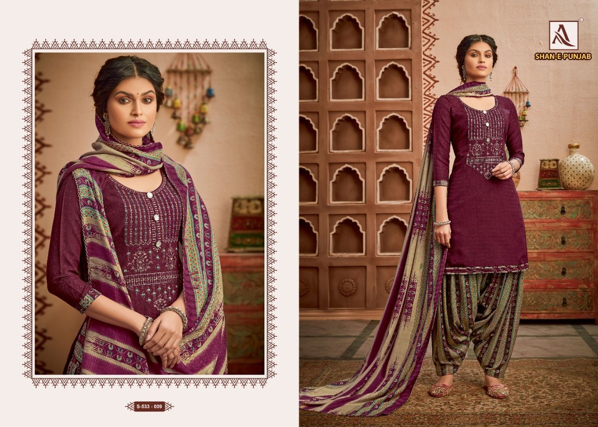 Alok Suits Shan E Punjab 533-001-533-010 Series 9