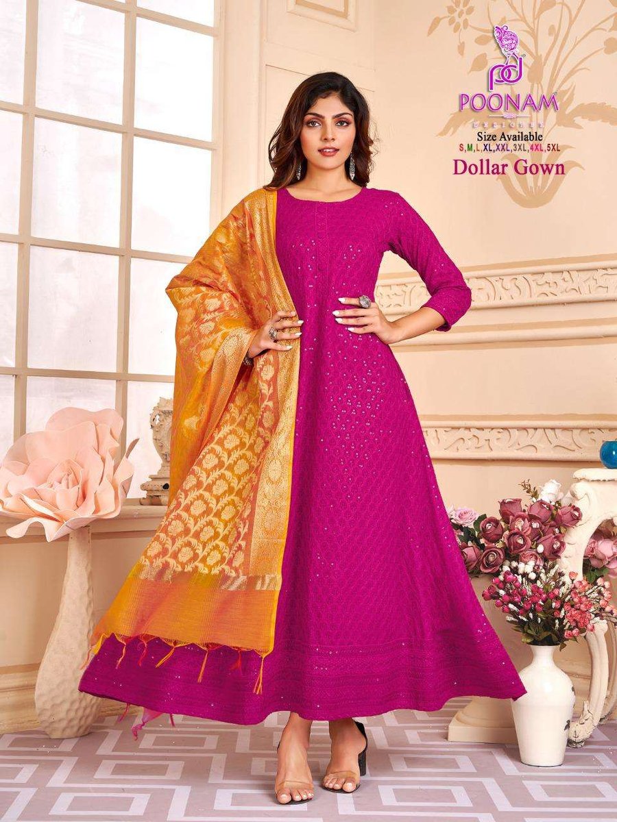 Poonam Designer Dollar Gown 1001-1006 Series 4