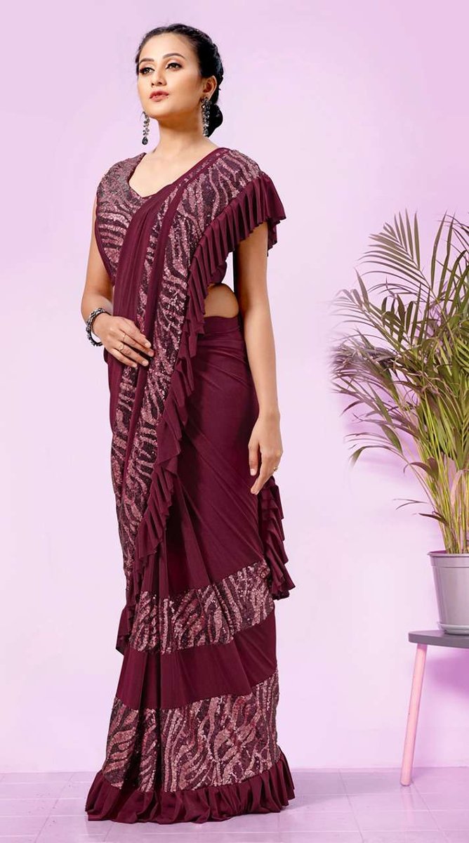 Aamoha Trendz Ready To Wear Designer Saree 101832 Colors 3