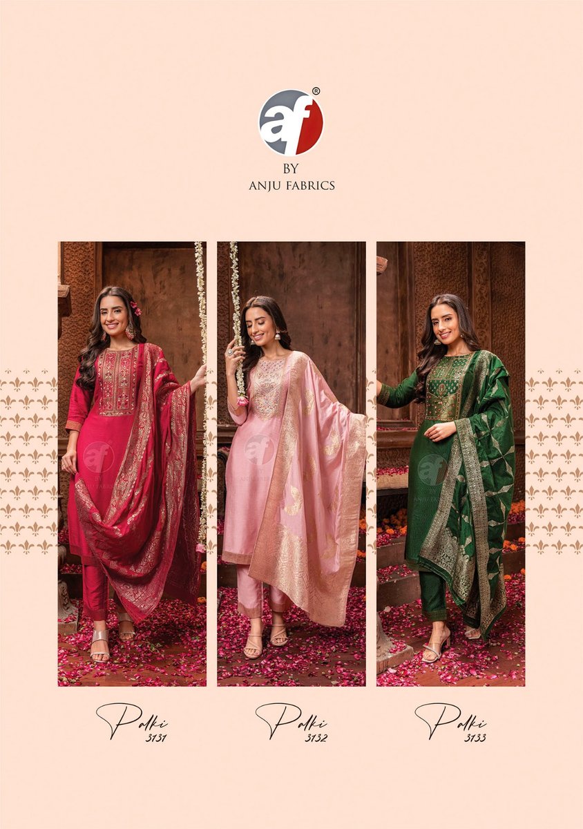 ANJU FABRIC PALKI VOL-3 3131 TO 3133 4