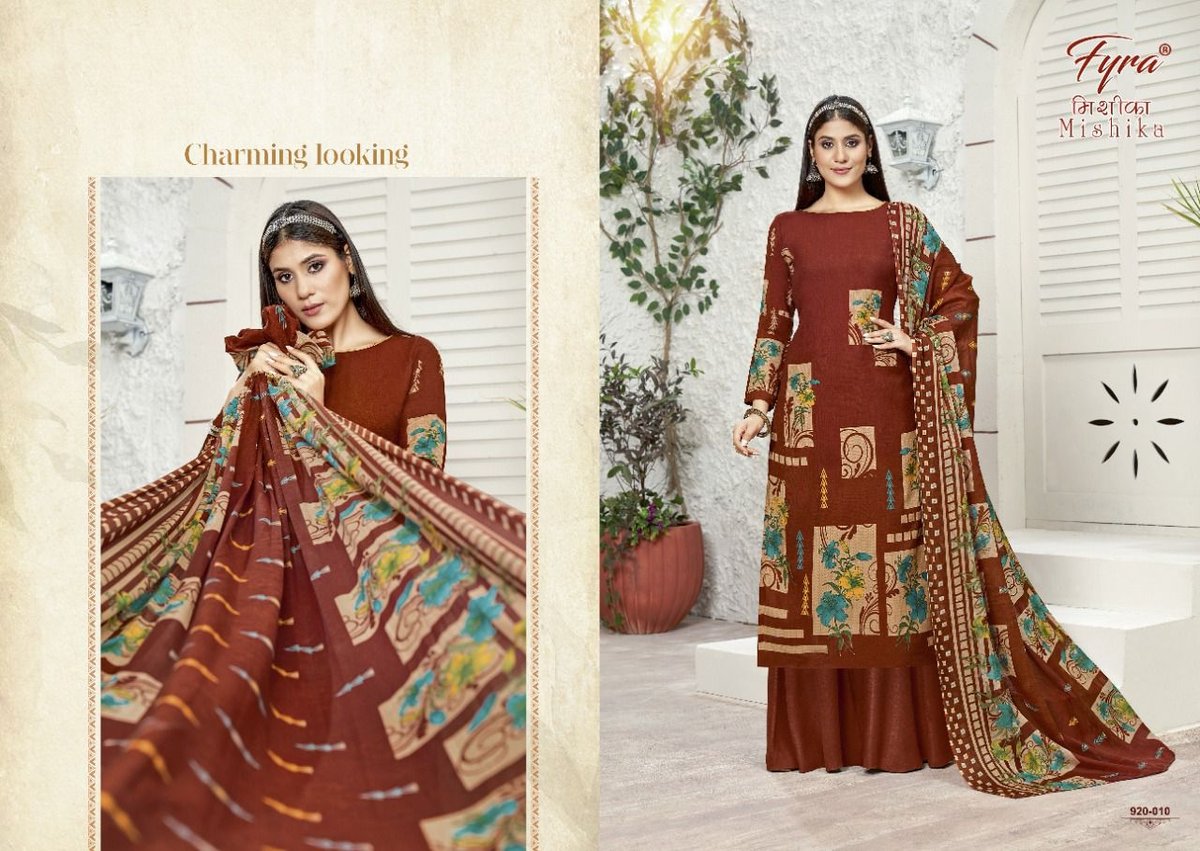 Alok Suit Fyra Mishika 920-001 to 920-010 Series 10