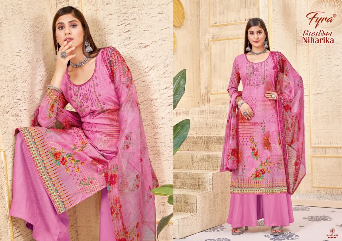 Alok Suit Fyra Niharika 923-001 to 923-010 Series 6