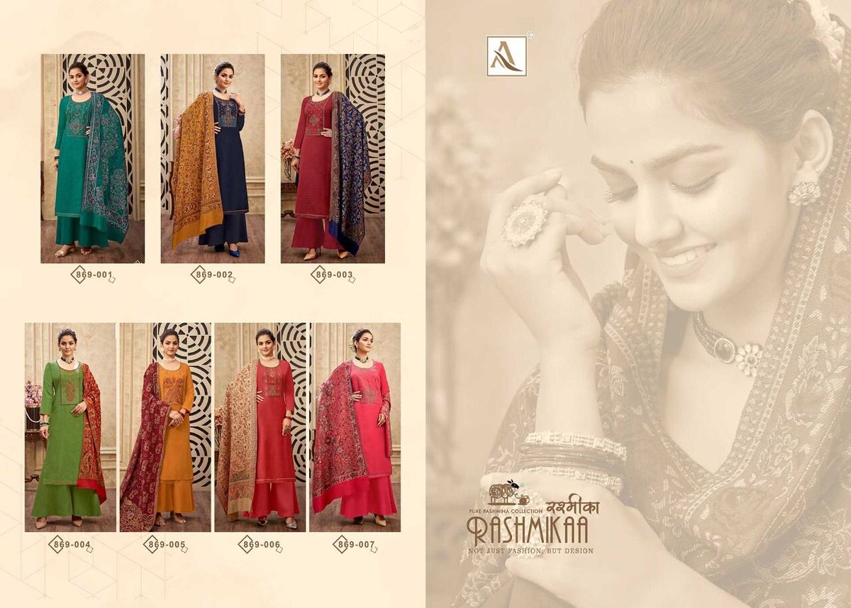 Alok Suits Rashmika 869-001 to 869-007 Series 8
