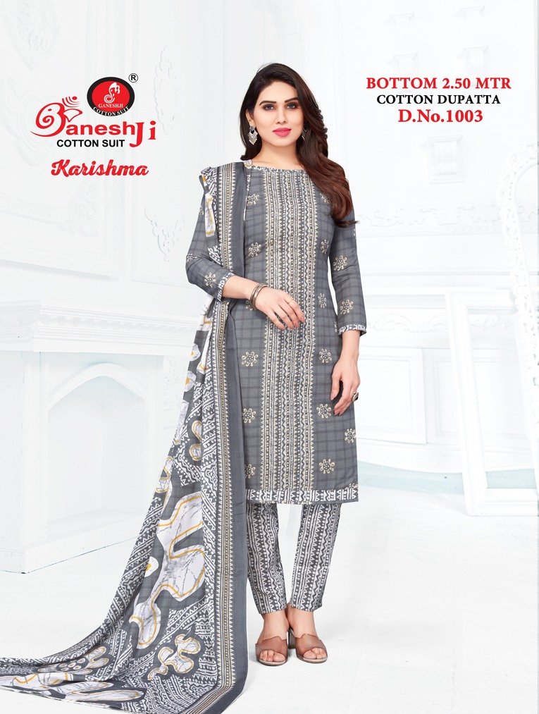 Ganeshji Cotton Suits Karishma Vol-1 1001-1010 Series 3
