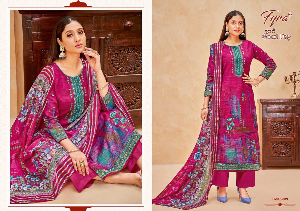 Alok Suits Good Day 943-001 to 943-010 Series 9